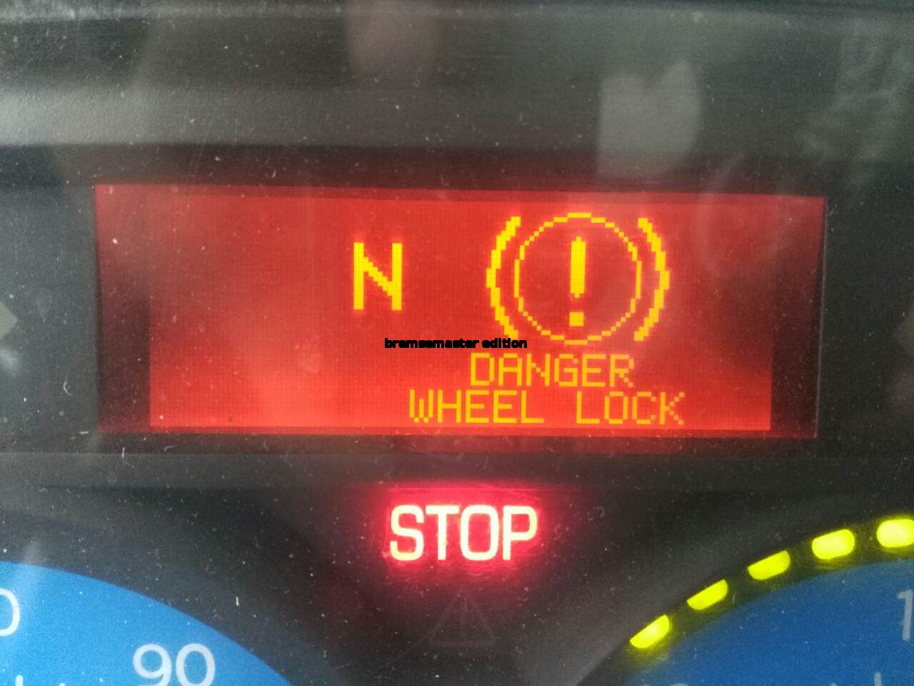 Danger wheel lock